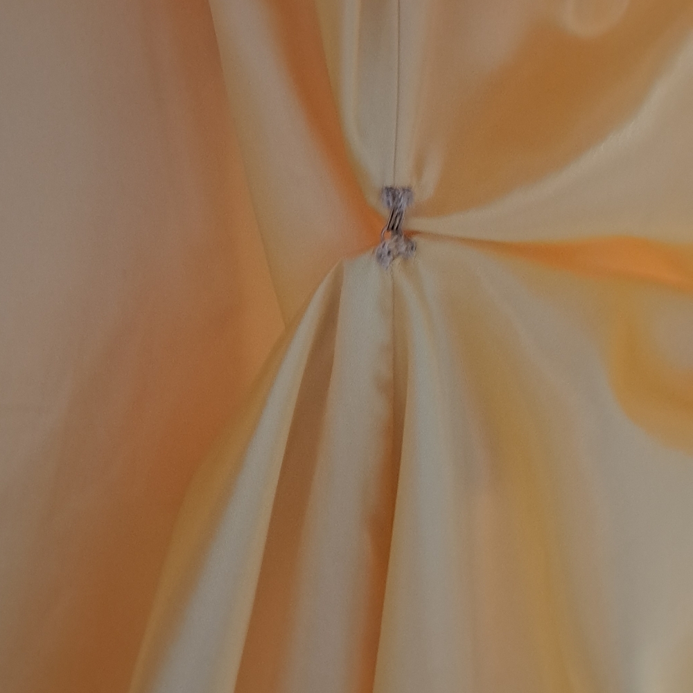 Formal Yellow Ruffle Dress - Picture 8 of 8